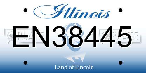 EN38445 Illinois License Plate