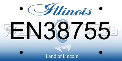 EN38755 Illinois License Plate