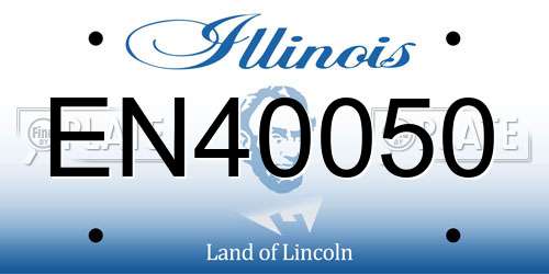 EN40050 Illinois License Plate