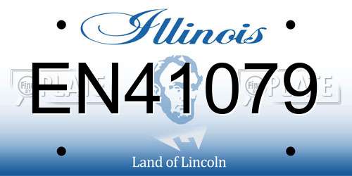 EN41079 Illinois License Plate