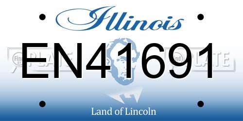 EN41691 Illinois License Plate