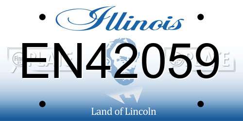 EN42059 Illinois License Plate