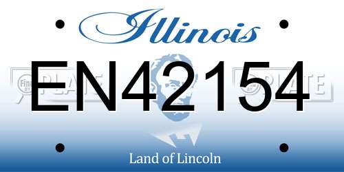 EN42154 Illinois License Plate