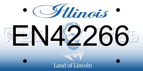 EN42266 Illinois License Plate