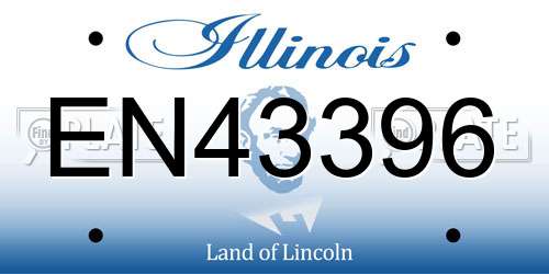 EN43396 Illinois License Plate