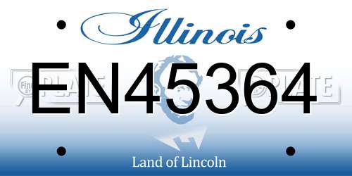 EN45364 Illinois License Plate