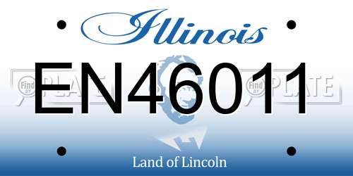 EN46011 Illinois License Plate
