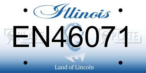 EN46071 Illinois License Plate