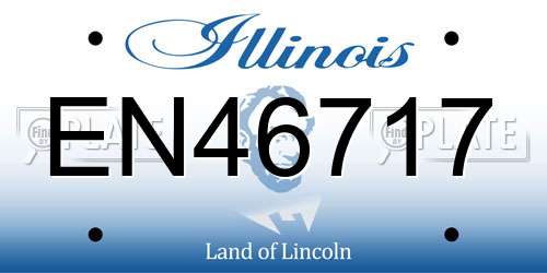 EN46717 Illinois License Plate
