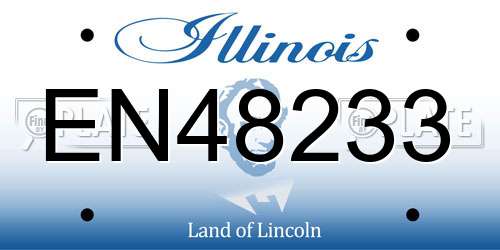 EN48233 Illinois License Plate