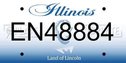 EN48884 Illinois License Plate