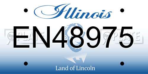 EN48975 Illinois License Plate