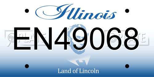 EN49068 Illinois License Plate