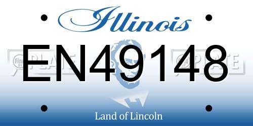 EN49148 Illinois License Plate