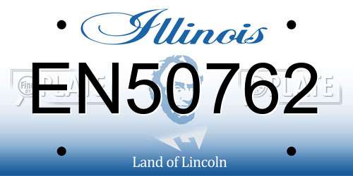 EN50762 Illinois License Plate
