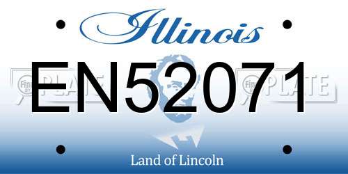EN52071 Illinois License Plate