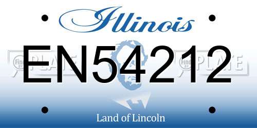 EN54212 Illinois License Plate