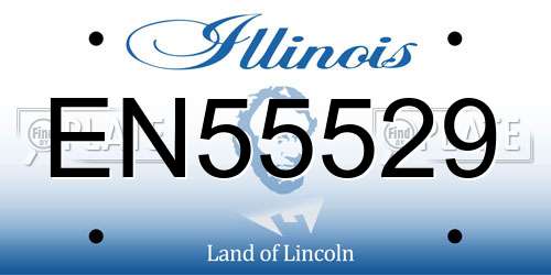 EN55529 Illinois License Plate