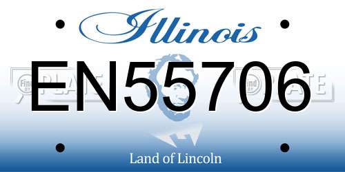 EN55706 Illinois License Plate
