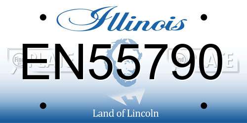 EN55790 Illinois License Plate
