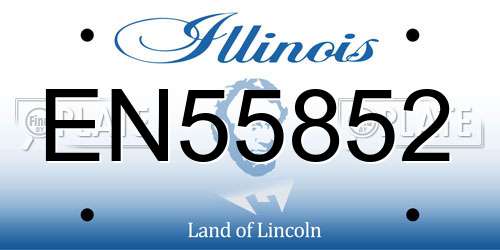 EN55852 Illinois License Plate