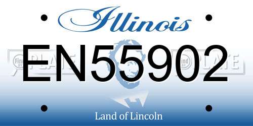 EN55902 Illinois License Plate