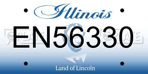 EN56330 Illinois License Plate