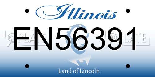 EN56391 Illinois License Plate