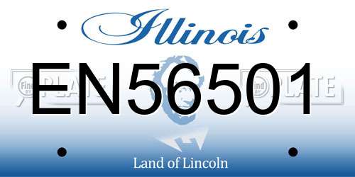 EN56501 Illinois License Plate