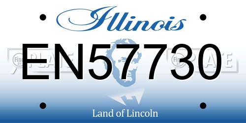 EN57730 Illinois License Plate