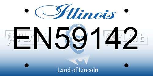 EN59142 Illinois License Plate