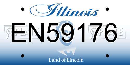 EN59176 Illinois License Plate