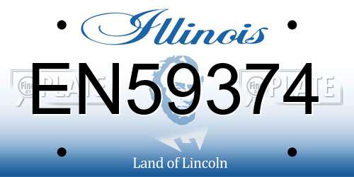 EN59374 Illinois License Plate