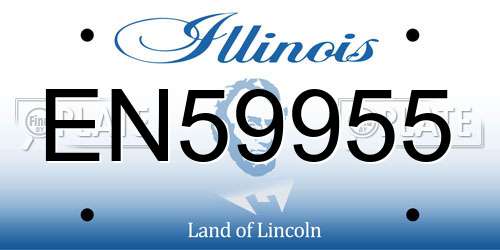 EN59955 Illinois License Plate