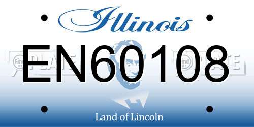 EN60108 Illinois License Plate