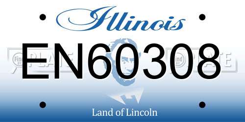 EN60308 Illinois License Plate