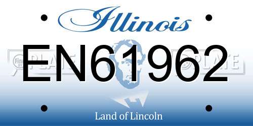 EN61962 Illinois License Plate