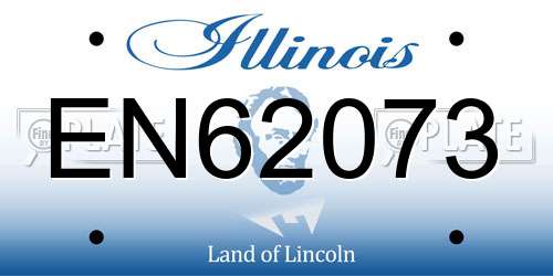 EN62073 Illinois License Plate