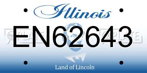 EN62643 Illinois License Plate