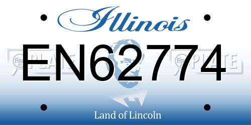 EN62774 Illinois License Plate