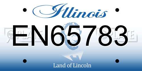 EN65783 Illinois License Plate