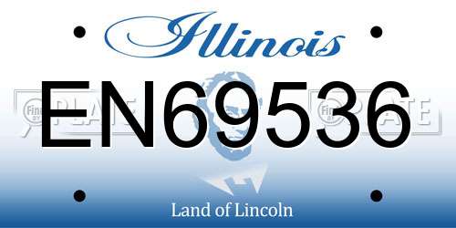 EN69536 Illinois License Plate