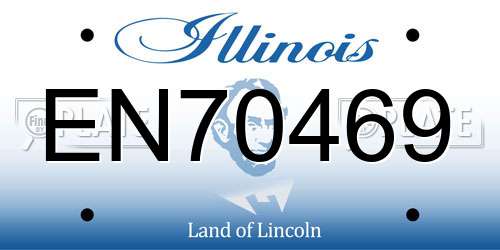 EN70469 Illinois License Plate