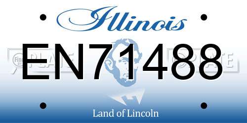 EN71488 Illinois License Plate