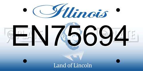 EN75694 Illinois License Plate