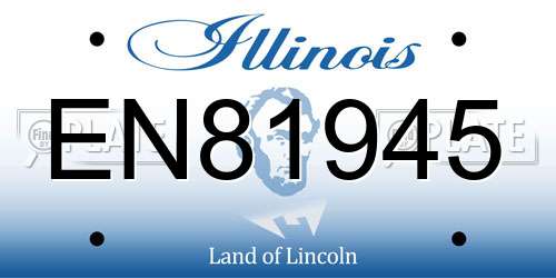 EN81945 Illinois License Plate