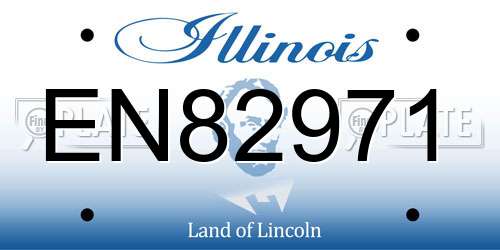 EN82971 Illinois License Plate