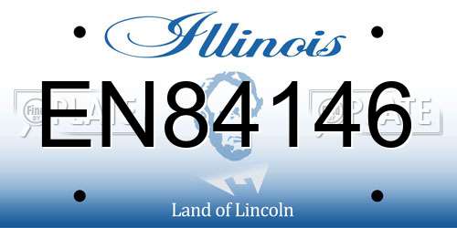 EN84146 Illinois License Plate