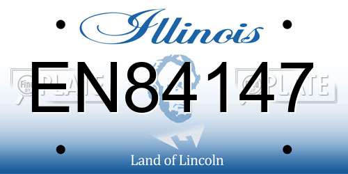 EN84147 Illinois License Plate