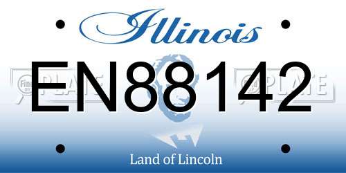 EN88142 Illinois License Plate